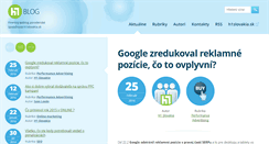 Desktop Screenshot of blog.h1slovakia.sk
