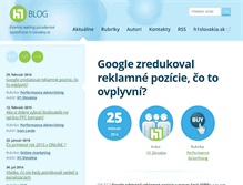Tablet Screenshot of blog.h1slovakia.sk